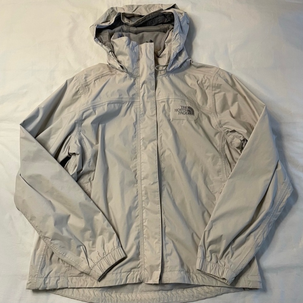 North Face White Rain Jacket